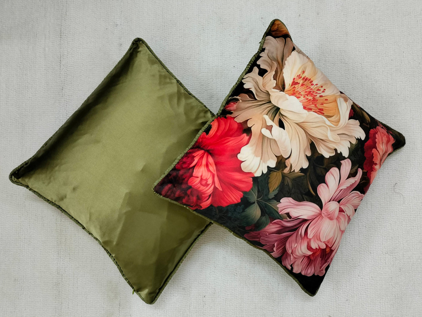 Velvet Floral Pillow