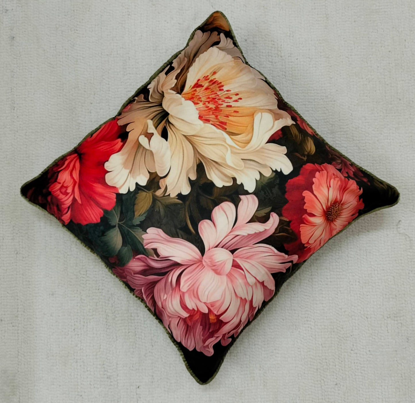 Velvet Floral Pillow