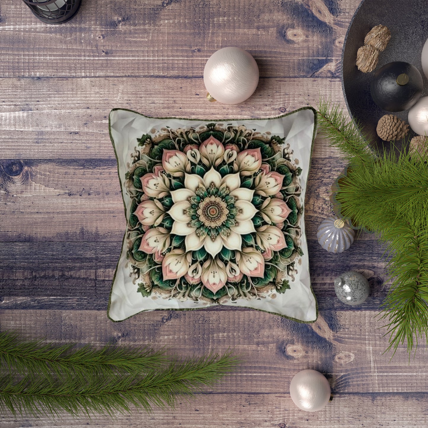 Floral Mandala Cushion