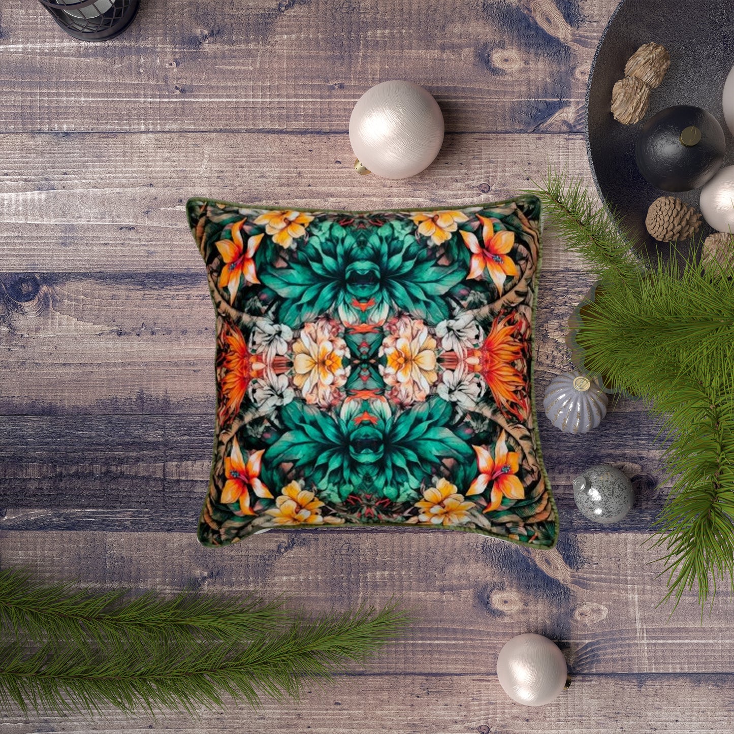 Colorful Tropical Pillow Cover